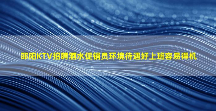 邵阳KTV招聘酒水促销员环境待遇好上班容易得机